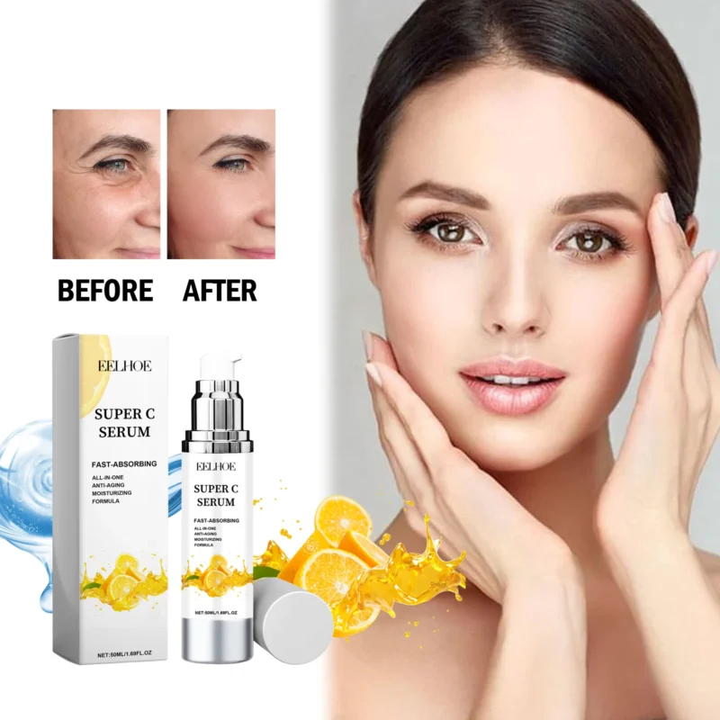Vitamin C Serum Brightening Hydrating Facial Essence for Glowing Skin, Revitalizing Treatment, Anti-Dark Spot Whitening Care