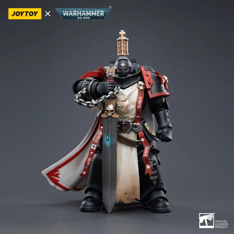JOYTOY Warhammer 40k 1/18 Action Figure Black Templars The Emperors Champion Rolantus Model Doll Collection Decor Toy Xmas Gift - Image 3