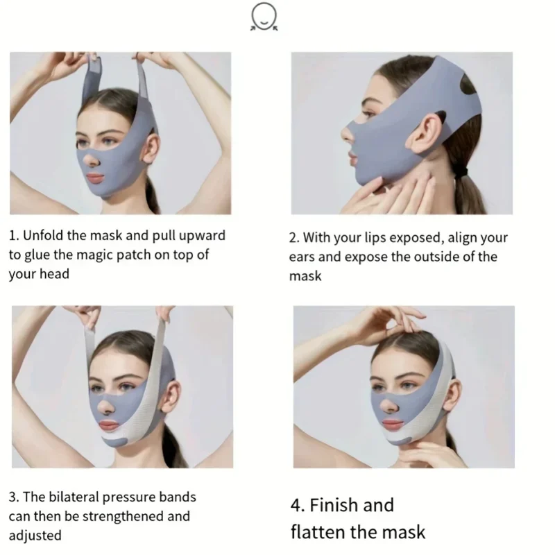 Face Slimming Bandage V Line Face Shaper Double Chin Reducer Face Lifting Belt Anti Wrinkle Facial Massager Women Skin Care Tool - Image 6