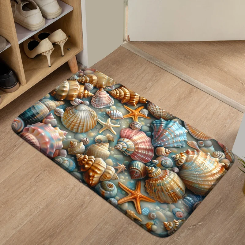 1 piece beachfront bohemian kitchen carpet-ideal for spring and summer decoration door mat for kitchen, living room or entrance - Image 4