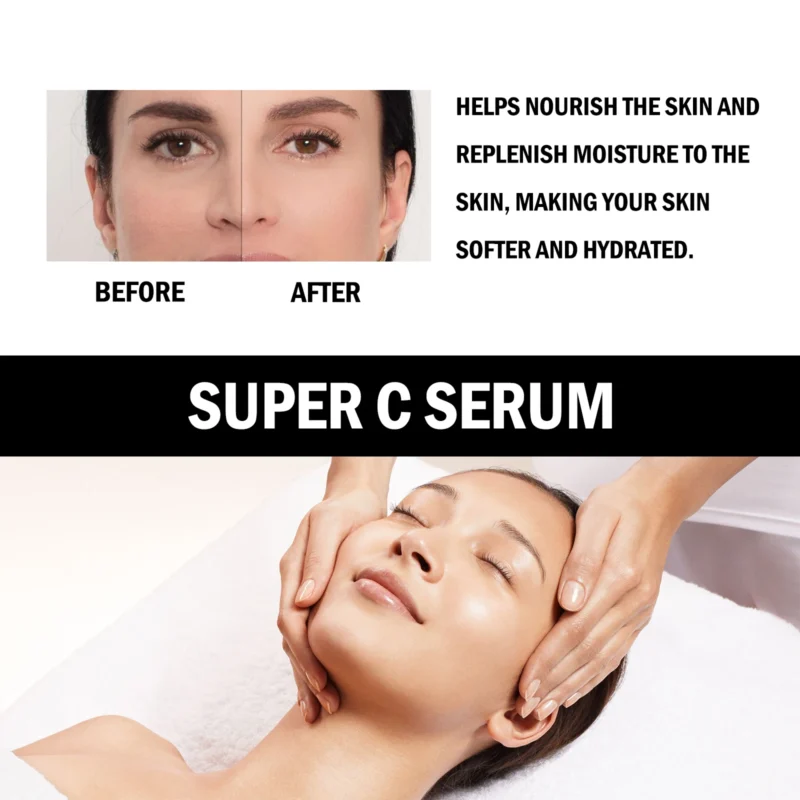 Vitamin C Serum Brightening Hydrating Facial Essence for Glowing Skin, Revitalizing Treatment, Anti-Dark Spot Whitening Care - Image 3