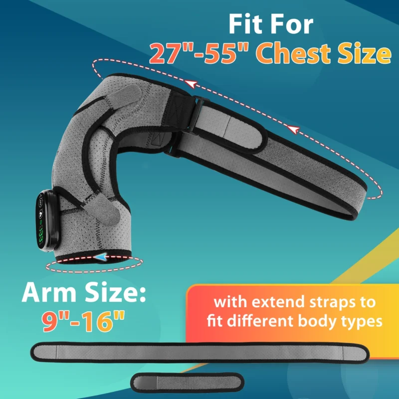 Electric Shoulder Brace 3 Gear Heated and Vibration Massage Shoulder Support Massage Belt Gifts for Parents Friends Health Care - Image 5
