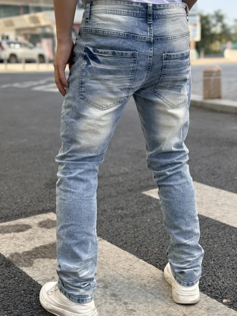 New Men's Denim Jeans for 2025 Breathable and Refreshing Retro styled for Streetwear Versatile and Suitable for All Occasions - Image 4