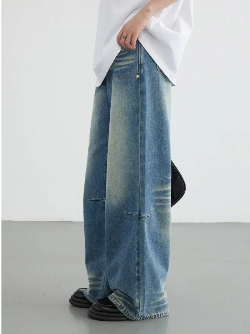 CHIC VEN Women Jeans Vintage High Waisted Washed Loose Female Trousers Wide Leg Pants for Woman Spring Autumn 2024 - Image 2