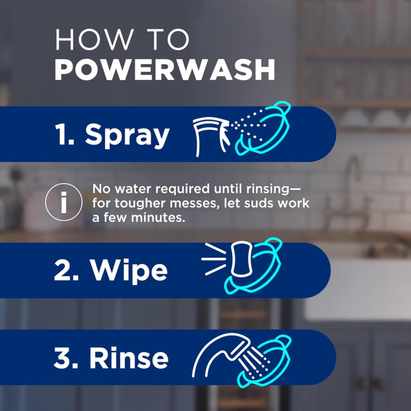 Dawn Platinum Powerwash Dish Spray, Dish Soap Liquid, Fresh Scent Bundle, 1 Spray (16oz) + 3 Refills (16oz each)(Pack of 4) - Image 7