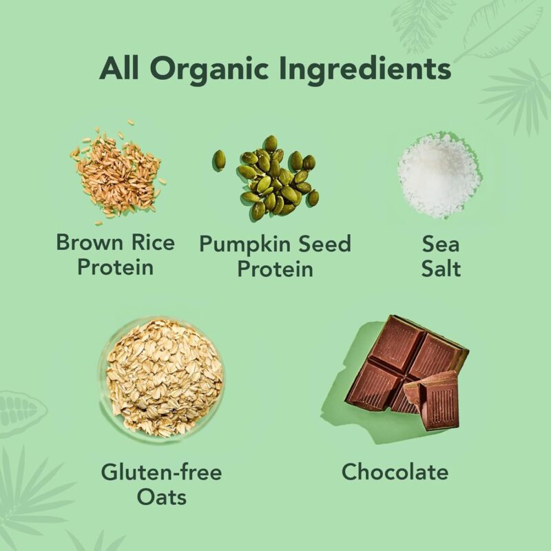 ALOHA Organic Plant Based Protein Bars - Oatmeal Chocolate Chip - 12 Count, 1.9oz Bars - Vegan Snacks, Low Sugar, Gluten-Free, Low Carb, Paleo, Non-GMO, Stevia-Free, No Sugar Alcohols - Image 5