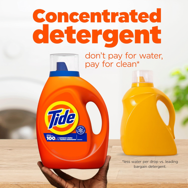 Tide Liquid Laundry Detergent, Original, 64 loads, 84 fl oz, HE Compatible (Packaging May Vary) - Image 4